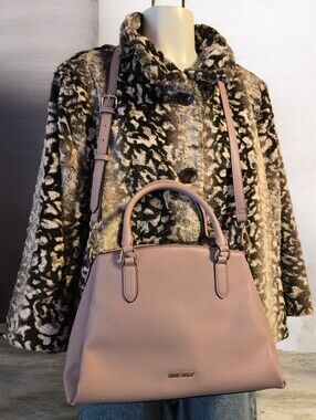 Nine West Mauve Pink Satchel Crossbody Bag